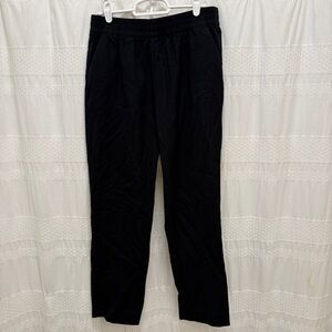 Everlane Wool Pull On Ankle Pants Black Womens 6 Straight Leg Boot Cut Workwear